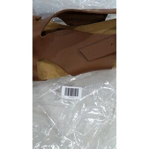 BioNatura Tessa Tan Leather Wedge Sandals Womens Tan Size 40